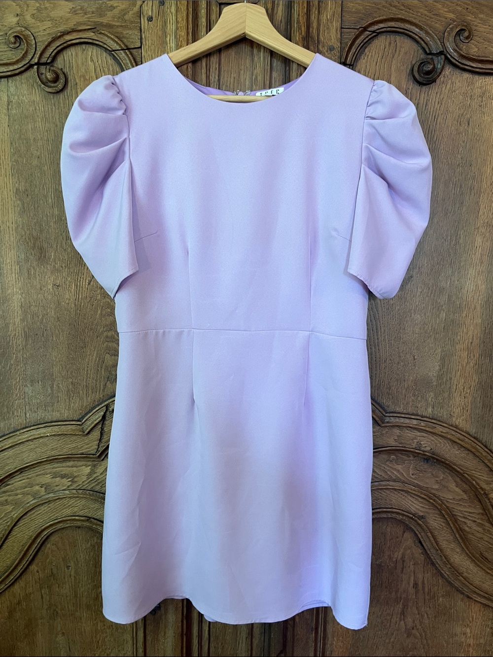 TCEC LILAC PUFF SLEEVE FITTED MINI DRESS - Picture 2 of 9